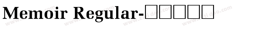 Memoir Regular字体转换